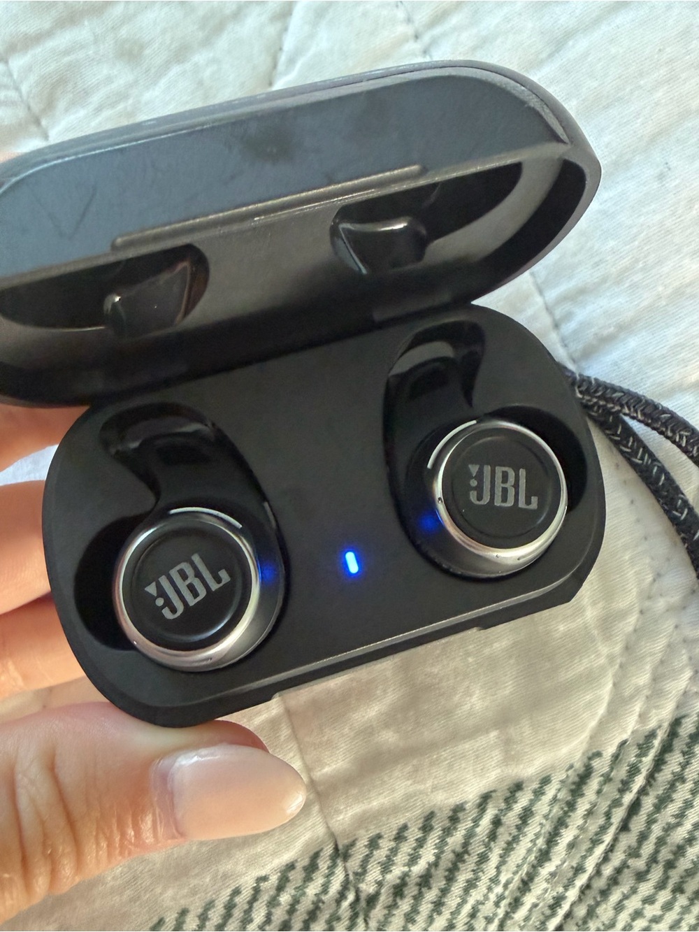 JBL Wireless Earbuds in Black with Charging Case